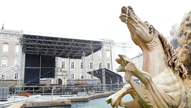 Nach neun Jahren: 2025 sollen erstmals wieder Konzerte auf dem Residenzplatz stattfinden. (Bild: Gerhard Schiel)