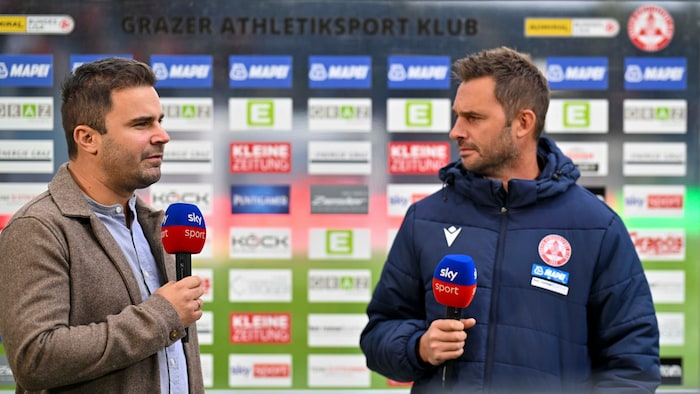 Sportchef Didi Elsneg (li.) und Trainer Gernot Messner führen derzeit viele Gespräche.
