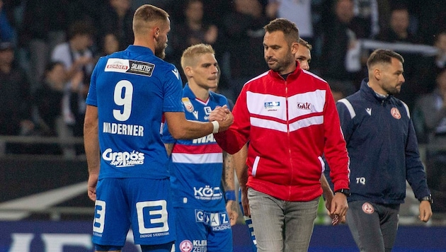 The 2:5 in the derby against Sturm was Gernot Messner's last game as coach of the GAK. (Bild: GEPA pictures)