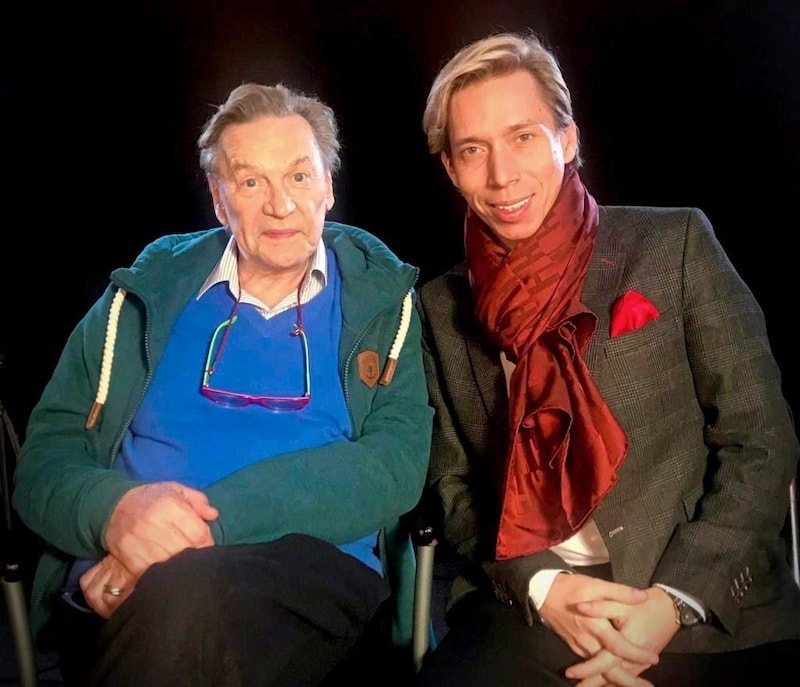 Helmut Berger with his long-time manager Helmut Werner. (Bild: Helmut Werner Management)