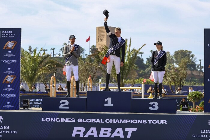 Max Kühner gewann heuer in Rabat die Gesamtwertung der Longines Global Champions Tour, die heuer ...