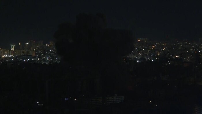 Attacks on the south of Beirut on Monday evening