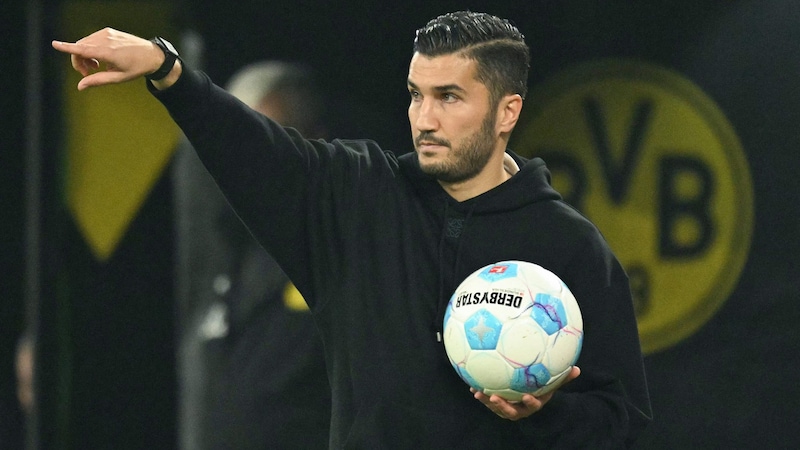 Wie lange ist Nuri Sahin noch Dortmund-Trainer? (Bild: AFP/APA/INA FASSBENDER)