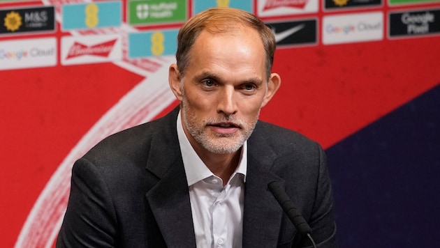 England team boss Thomas Tuchel (Bild: AP ( via APA) Austria Presse Agentur/ASSOCIATED PRESS)