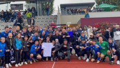 Jubel nach dem Derbysieg beim SC Fußach.