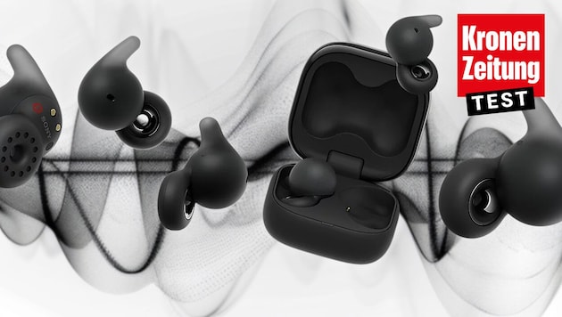 Recently available in Austria: Sony's LinkBuds Open (Bild: Krone KREATIV/Sony, CYBERPINK – stock.adobe.com)