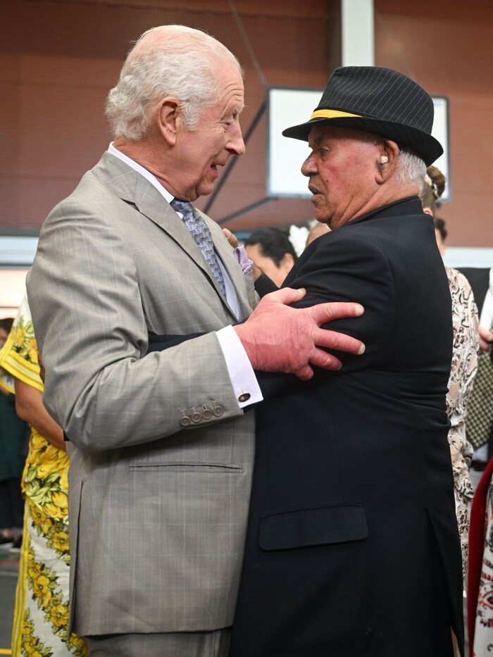 King Charles in conversation with "Windy"