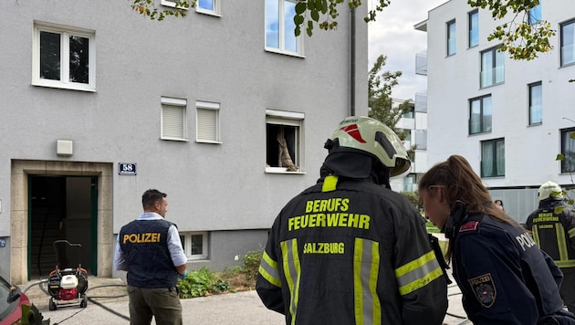 In der Stadt Salzburg kam es am Dienstag zu einem Brand. (Bild: Markus Tschepp)