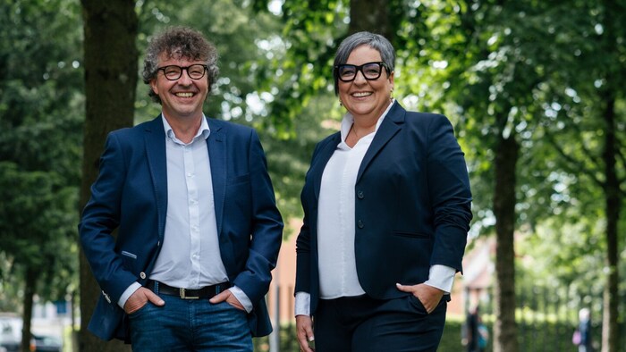 Die Vorsitzenden der Pflichtschullehrervertreter: Alexander Frick und Alexandra Loser.