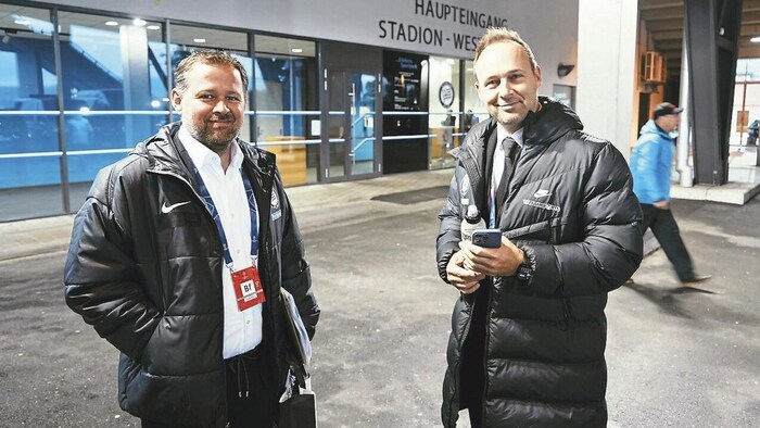 Head of security Bruno Hütter and managing director Thomas Tebbich have a lot of work to do in ...