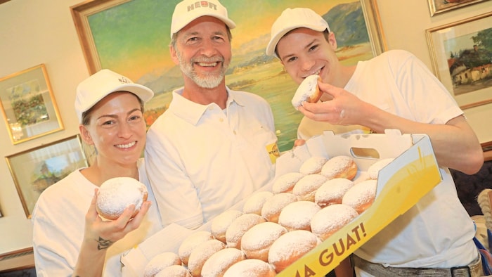 Auch die Krapfen sind schmackhaft.