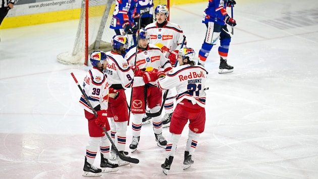 Salzburg's jubilant bunch (Bild: GEPA)