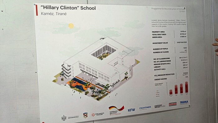 The original name can still be found on the official information board.