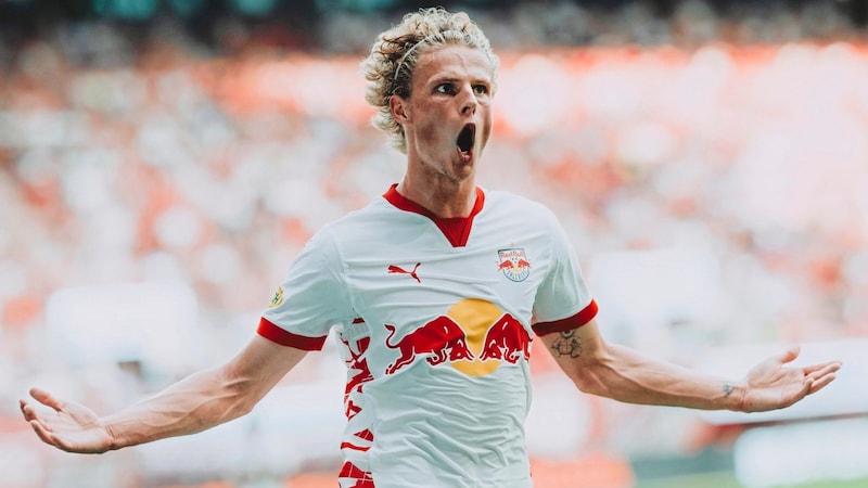 Im Frühjahr will der Däne wieder jubeln. (Bild: 2024 FC Red Bull Salzburg)