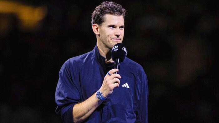 Here Dominic Thiem gives his last on-court speech on October 22 in the Wiener Stadthalle. In his ...