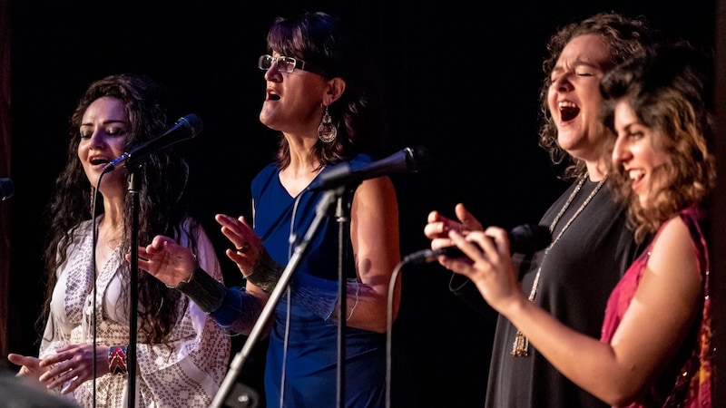 Magische Stimmen aus Wien mit internationalen Wurzeln: Basma Jabr, Sakina Teyna, Golmer Shahyar und Natasa Mirkovic. (Bild: (c) G. Cizek-Graf )