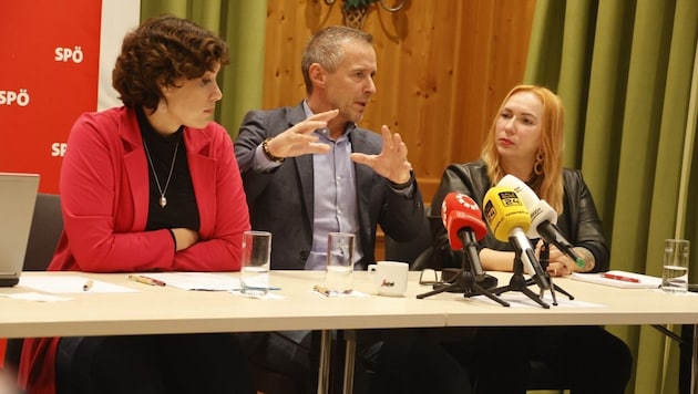 Bettina Brandauer, Peter Eder and Barbara Thöny will lead the party from 2025. (Bild: Markus Tschepp)