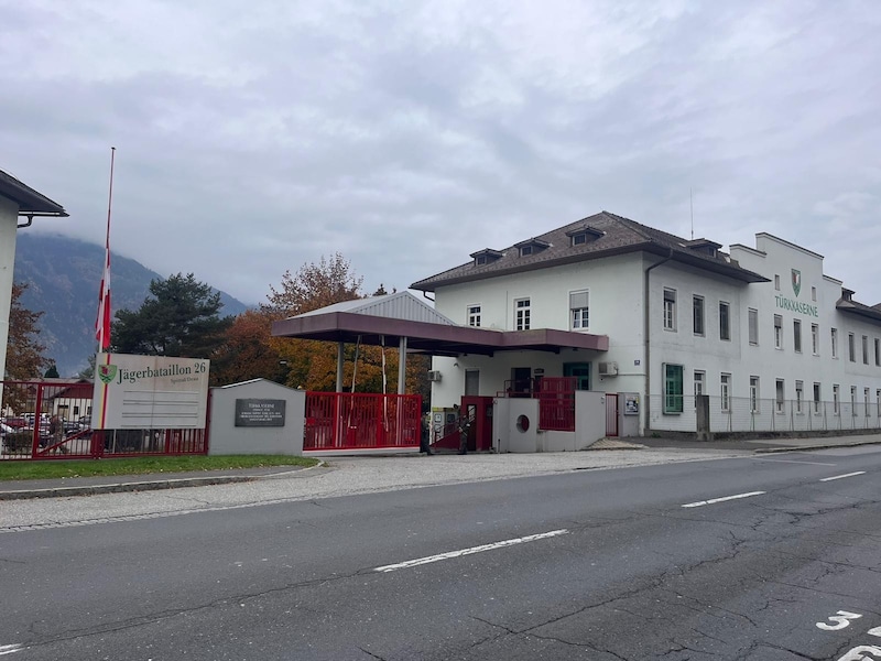 Crime scene: the Türk barracks in Spittal (Bild: Elisa Aschbacher)