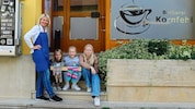 Chefin Barbara Kornfehl mit den Töchtern Helene, Linda und Johanna