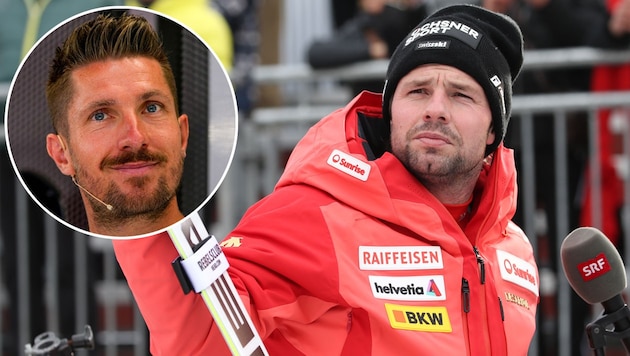 Olympic champion Beat Feuz (right) does not see Marcel Hirscher as a podium candidate this year. (Bild: GEPA pictures)