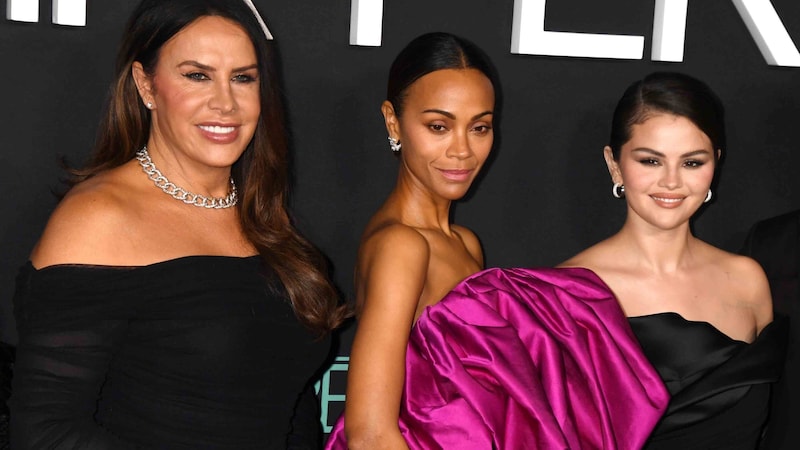 Selena Gomez mit Zoe Saldana und Karla Sofia Gascon (Bild: Photo Press Service)