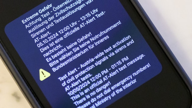 On October 5, a siren test was supplemented by the new AT Alert, which activates acoustic signals and text messages on cell phones. (Bild: APA/MAX SLOVENCIK)