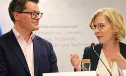 Wiens Klimastadtrat Jürgen Czernohorszky und Umweltministerin Eleonore Gewessler
