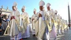 Papst Franziskus setzt den Rotstift an und kürzt die Gehälter der Kardinäle. (Bild: AFP/Andreas Solaro)