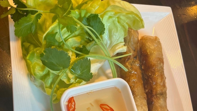 The Vietnamese spring rolls are particularly fresh. (Bild: Viktoria Graf)