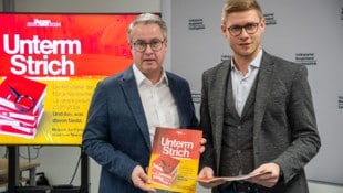 Ulram und Fazekas mit Kritik an der Alleinregierung der SPÖ. (Bild: ÖVP Bgld.)