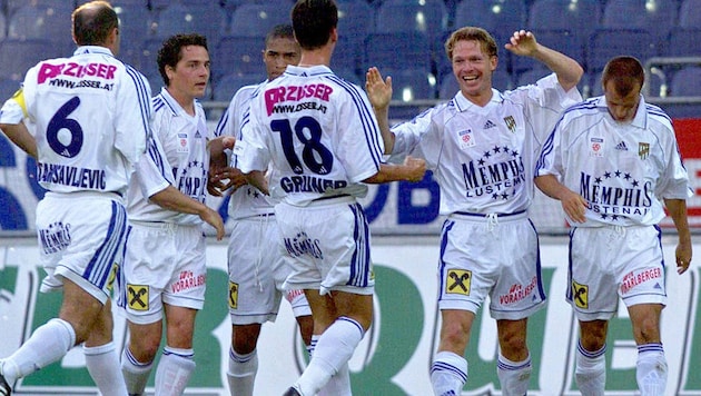 Erik Regtop (2nd from right) played in Lustenau from August 1998 to January 2000. (Bild: GEPA pictures)