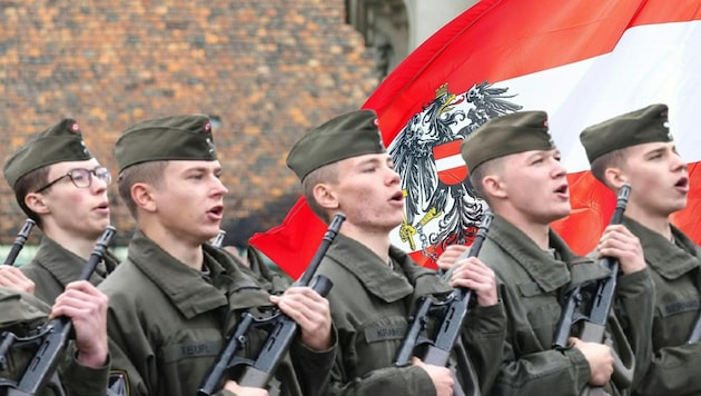 On National Day, the Austrian Armed Forces will be hosting an information and performance show as usual in Vienna and this time also in Salzburg. In the picture: Recruits (Bild: APA/FLORIAN WIESER)