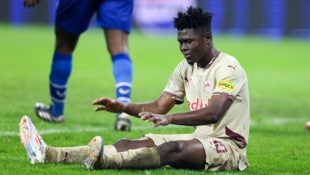 Große Enttäuschung bei Salzburgs Karim Konate (Bild: GEPA/GEPA pictures)