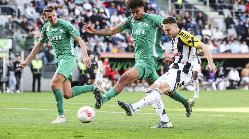 Entrup (r.) and Co. lost 0:2 in Ljubljana (Bild: GEPA pictures/ Patrick Steiner)