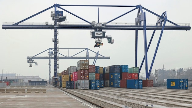 245,000 containers are handled at Cargo Center Graz every year, and this figure is set to rise in the future - much higher in fact. (Bild: Jauschowetz Christian/Christian Jauschowetz)