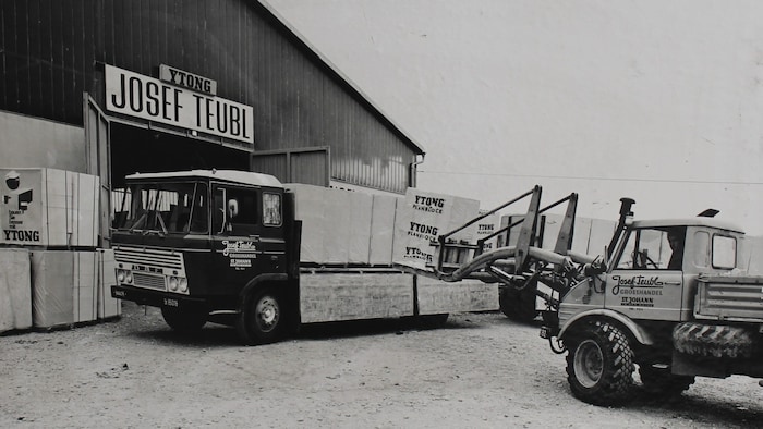 The Teubl headquarters in St. Johann in der Haide over the decades ...