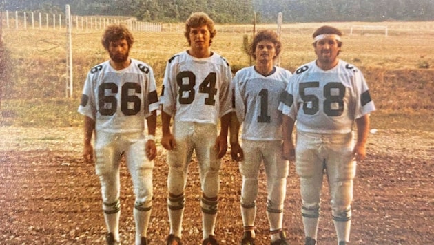 Bernt Schidler, Teubi Günther, Rudi Wohland, Hugo Galster (from left). (Bild: zVg)