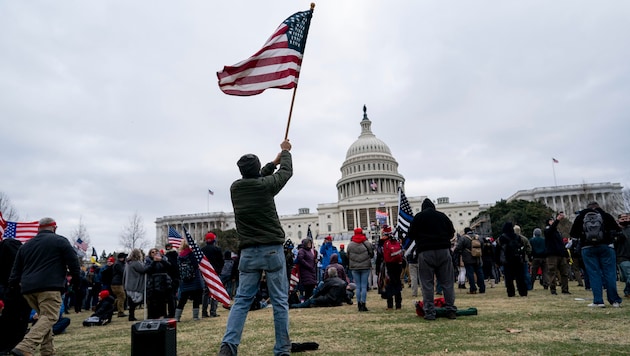 Experts warn that the political situation in the USA could finally escalate after November 5. (Bild: picturedesk.com/Liu Jie Xinhua / Eyevine / picturedesk.com)