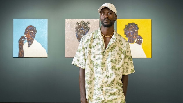 Internationally sought-after: the 40-year-old artist Amoako Boafo (Bild: Alejandro Zaras. Courtesy des Künstlers und Mariane Ibrahim)