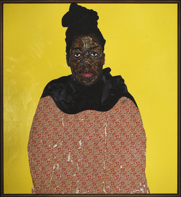 Amoako Boafo, Enyonam's Black Shawl, 2020
