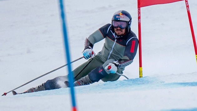 Marcel Hirscher beim Training in Sölden: Wie eh und je. (Bild: Christoph Oberschneider)