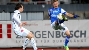 2011 spielte Julian Rupp (re.) beim FC Lustenau in der Zweiten Bundesliga. (Bild: GEPA pictures)