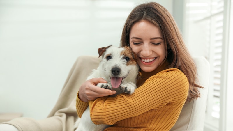 Cuddling with your own pet also has positive effects. (Bild: stock.adobe.com/Africa Studio)