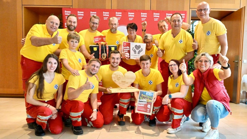 Große Freude über den Sieg beim Herzensverein 2024 (Bild: Evelyn Hronek)