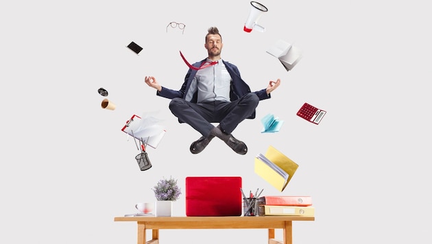 Managing everything that affects you at work on a daily basis requires good nerves. Otherwise there is a risk of (Bild: Krone KREATIV/stock.adobe.com)