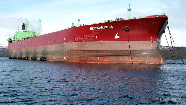 A Russian oil tanker (symbolic image) (Bild: AFP)