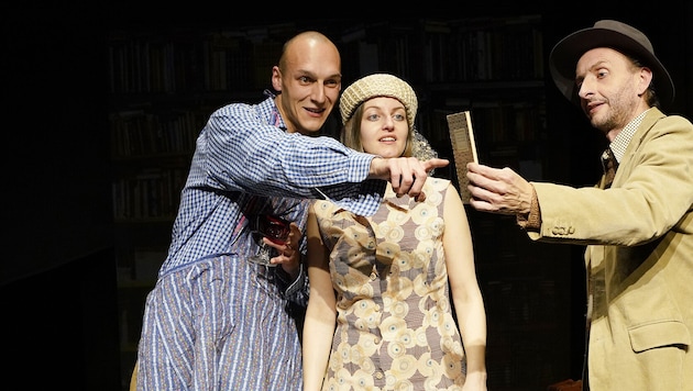 Friedrich Eidenberger, Lisa Kröll and Rudi Müllehner (right) (Bild: reinhard winkler)