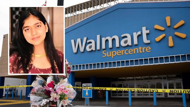 Gursimran Kaur (19) burned to death trapped in an oven at the Walmart store in Halifax. (Bild: Krone KREATIV/APA/The Canadian Press, Screenshot gofundme.com)