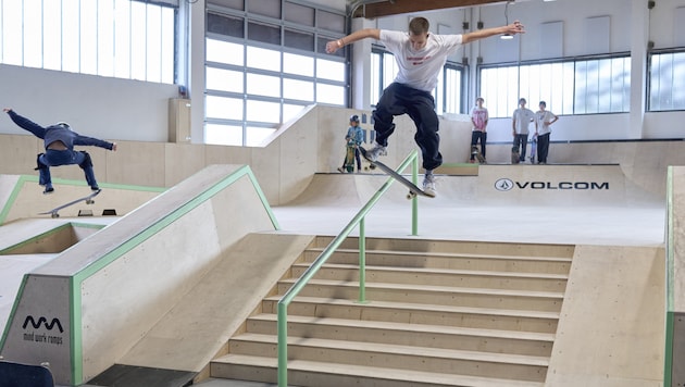 Plenty of space for grinds, flips and more skateboard tricks (Bild: Stadt Wien/Markus Wache)