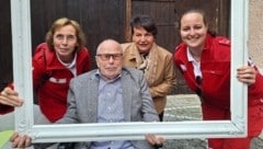 Margarete Brunbaur, Johann Mairhofer, Christine Mairhofer und Christina Plachy (v.l.n.r.) (Bild: OÖRK/Hofer)